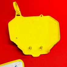 Load image into Gallery viewer, RMZ450 NUMBER PLATES PLASTICS COVERS GENUINE OEM SUZUKI RMZ 450 (2005-2007)