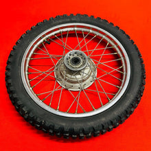 Load image into Gallery viewer, CRF70 FRONT WHEEL COMPLETE 14&quot; RIM TIRE OEM GENUINE HONDA CRF XR 70 (2004-2012)