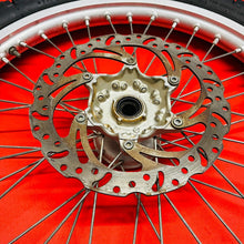 Load image into Gallery viewer, RM125 FRONT WHEEL COMPLETE EXCEL 21&quot; RIM TIRE GENUINE OEM SUZUKI RM 125 (2001-08