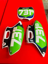Load image into Gallery viewer, YZ250F NUMBER PLATES KIT PLASTICS # 731 OEM GENUINE YAMAHA YZ WR 250 F (2001-02)