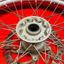 Load image into Gallery viewer, RM125 FRONT WHEEL COMPLETE EXCEL 21&quot; RIM TIRE GENUINE OEM SUZUKI RM 125 (2001-08