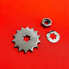 Load image into Gallery viewer, YAMAHA MX80 FRONT SPROCKET 14T NUT OEM GENUINE TY GT MX 80 (1974-1982)