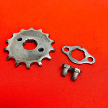 Load image into Gallery viewer, CRF80 FRONT SPROCKET 14T MOUNT BRACKET BOLTS OEM GENUINE HONDA CRF XR 80 (04-13)