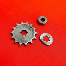 Load image into Gallery viewer, YAMAHA MX80 FRONT SPROCKET 14T NUT OEM GENUINE TY GT MX 80 (1974-1982)