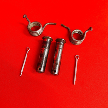 Load image into Gallery viewer, CRF150R FOOT PEG MOUNTS PINS SPRINGS GENUINE OEM HONDA CRF 150 R RB (2007-2023)