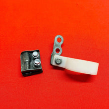 Load image into Gallery viewer, KX85 FRONT BRAKE LINE GUIDES HOSE CLAMPS OEM GENUINE KAWASAKI KX 85 100 (01-22)