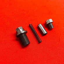 Load image into Gallery viewer, YAMAHA MX80 OIL BOLT DRAIN PLUG SPRING PIN OEM GENUINE TY GT MX 80 (1974-1982)