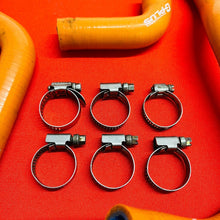 Load image into Gallery viewer, KTM65 RADIATOR HOSE KIT ORANGE HOSES LINE PIPES CLAMPS KTM 65 SX (2003-2008)