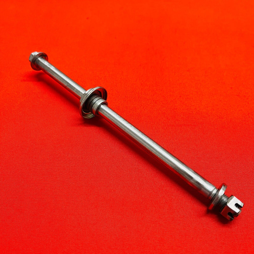 DRZ125 FRONT AXLE WHEEL BOLT COMPLETE OEM GENUINE SUZUKI DR-Z DRZ 125 L (03-07)