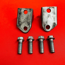 Load image into Gallery viewer, RMZ450 FOOT PEG MOUNTS BRACKETS BOLTS GENUINE OEM SUZUKI RMZ 450 (2005-2007)