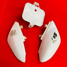 Load image into Gallery viewer, CRF50 NUMBER PLATES FRONT LEFT RIGHT STOCK GENUINE OEM HONDA CRF XR 50 (00-20)