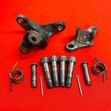 Load image into Gallery viewer, CRF150F FOOT PEG MOUNTS BRACKETS BOLTS GENUINE OEM HONDA CRF 150 F (2003-2009)