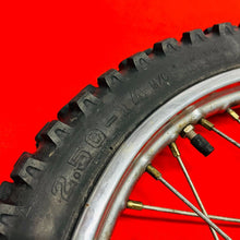 Load image into Gallery viewer, CRF70 FRONT WHEEL COMPLETE 14&quot; RIM TIRE OEM GENUINE HONDA CRF XR 70 (2004-2012)