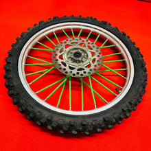 Load image into Gallery viewer, KX100 FRONT WHEEL COMPLETE 19&quot; BIG WHEEL OEM GENUINE KAWASAKI KX 85 100 (2001-13