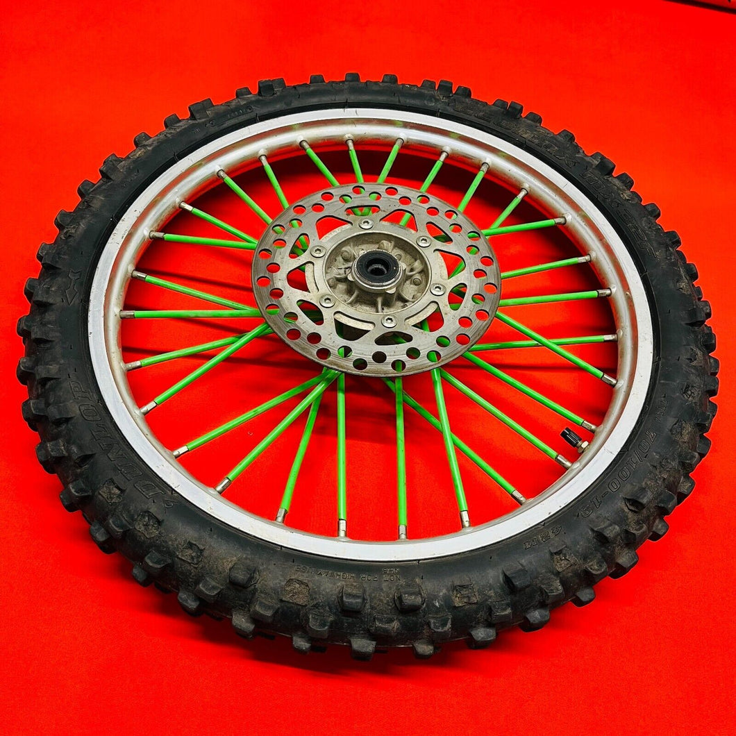 KX100 FRONT WHEEL COMPLETE 19