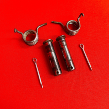 Load image into Gallery viewer, CRF150R FOOT PEG MOUNTS PINS SPRINGS GENUINE OEM HONDA CRF 150 R RB (2007-2023)