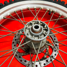 Load image into Gallery viewer, KTM65 FRONT WHEEL COMPLETE 14&quot; RIM TIRE OEM GENUINE KTM 65 SX (03-08)