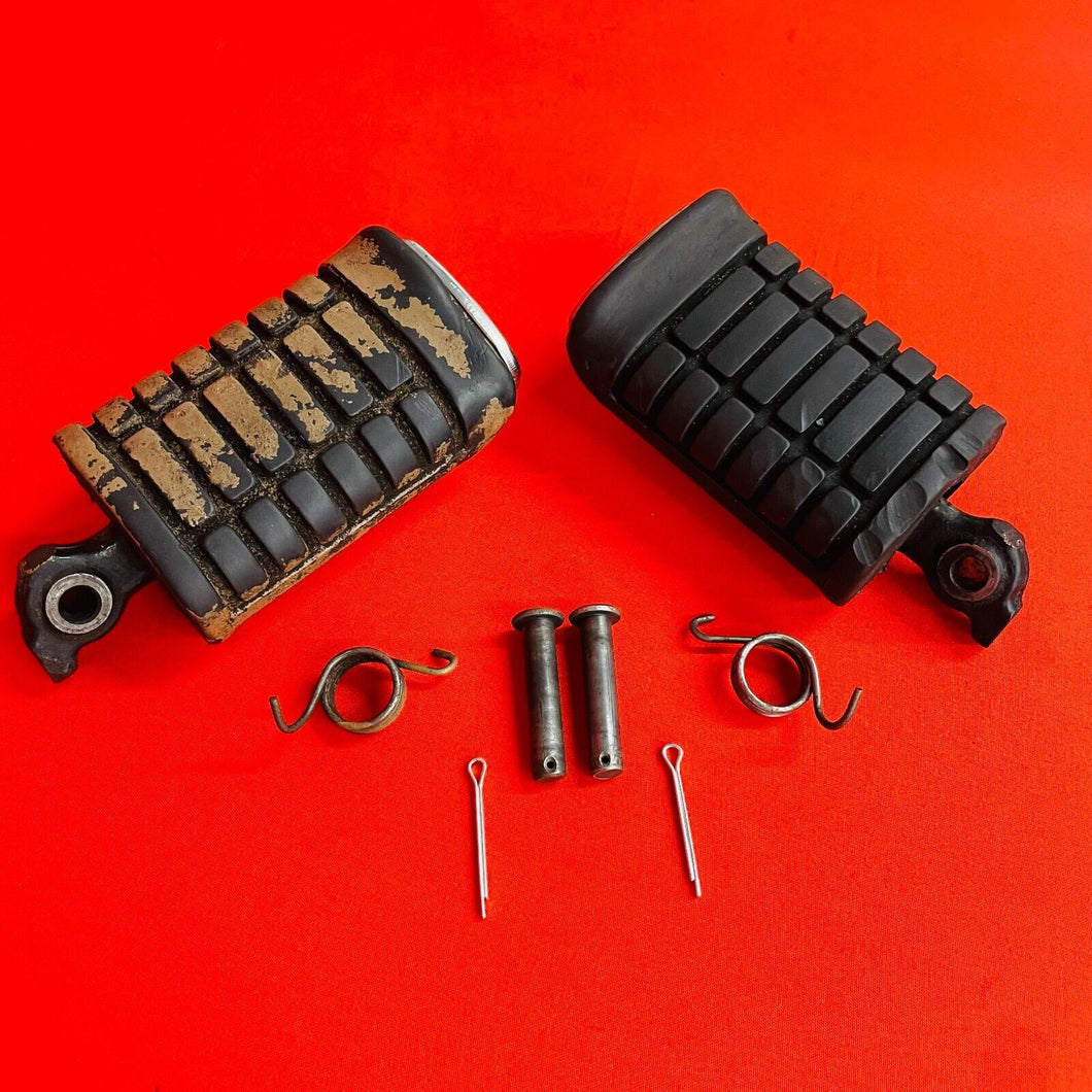 DT50 FOOT PEGS WIDE FOOTPEGS GENUINE OEM YAMAHA 1988 DT50LC DT 50 LC (1988-1990)