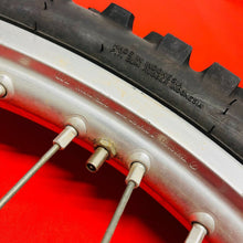 Load image into Gallery viewer, RM125 FRONT WHEEL COMPLETE EXCEL 21&quot; RIM TIRE GENUINE OEM SUZUKI RM 125 (2001-08