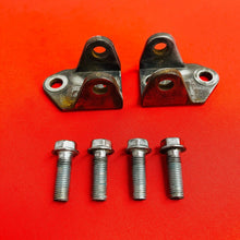 Load image into Gallery viewer, RMZ450 FOOT PEG MOUNTS BRACKETS BOLTS GENUINE OEM SUZUKI RMZ 450 (2005-2007)
