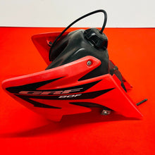 Load image into Gallery viewer, CRF80 GAS TANK COMPLETE SHROUDS CAP VALVE OEM GENUINE HONDA CRF XR 80