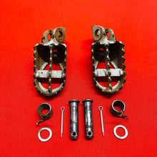 Load image into Gallery viewer, KX65 FOOTPEGS KIT FOOT PEGS RESTS GENUINE OEM KAWASAKI RM KX 65 (2002-2022)