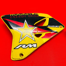Load image into Gallery viewer, RM125 SHROUDS TANK COVERS ROCKSTAR PLASTICSGENUINE OEM SUZUKI RM 125 (2001-2008