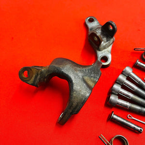 CRF150F FOOT PEG MOUNTS BRACKETS BOLTS GENUINE OEM HONDA CRF 150 F (2003-2009)