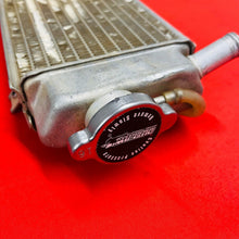 Load image into Gallery viewer, CRF450R RADIATOR RIGHT FILL SIDE WITH CAP GENUINE OEM HONDA CRF 450 R (04-08)