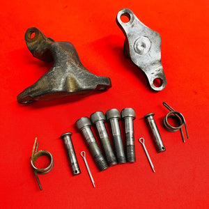 CRF150F FOOT PEG MOUNTS BRACKETS BOLTS GENUINE OEM HONDA CRF 150 F (2003-2009)