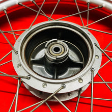 Load image into Gallery viewer, DRZ125 FRONT WHEEL COMPLETE 17&quot; RIM OEM GENUINE SUZUKI DR-Z DRZ 125 L (03-07