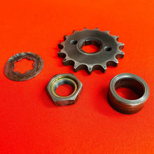 Load image into Gallery viewer, RT180 FRONT SPROCKET 15T MOUNT NUT SPACER GENUINE OEM YAMAHA RT 180 (1990-1998)