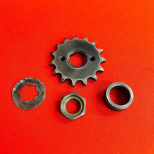 Load image into Gallery viewer, RT180 FRONT SPROCKET 15T MOUNT NUT SPACER GENUINE OEM YAMAHA RT 180 (1990-1998)