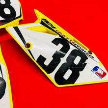 Load image into Gallery viewer, RMZ450 NUMBER PLATES PLASTICS COVERS GENUINE OEM SUZUKI RMZ 450 (2005-2007)