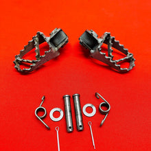 Load image into Gallery viewer, KTM65 FOOTPEGS KIT FOOT PEGS RESTS NEW PINS OEM GENUINE KTM 65 SX (2003-2008)