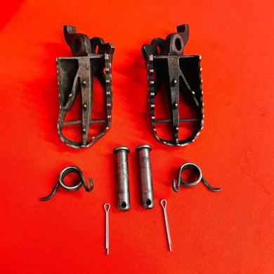 KX250F FOOT PEGS KIT SPRINGS NEW PINS GENUINE OEM KAWASAKI KX 250 F (2006-2008)