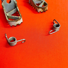 Load image into Gallery viewer, KTM50 FOOT PEGS FOOTPEGS SPRINGS OEM GENUINE KTM 50 PRO SR LC SX (2002-2008)