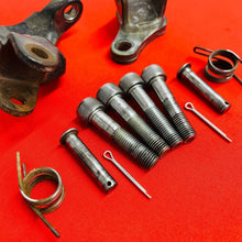 Load image into Gallery viewer, CRF150F FOOT PEG MOUNTS BRACKETS BOLTS GENUINE OEM HONDA CRF 150 F (2003-2009)