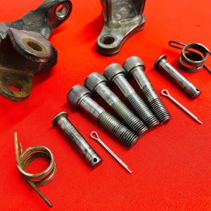 CRF150F FOOT PEG MOUNTS BRACKETS BOLTS GENUINE OEM HONDA CRF 150 F (2003-2009)
