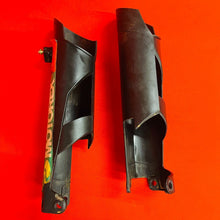 Load image into Gallery viewer, KTM250 FORK GUARDS COVERS PLASTICS GENUINE OEM KTM 250 SXF XC-F XC F W (2007-10)