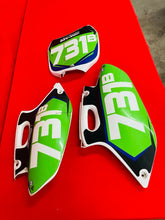 Load image into Gallery viewer, YZ250F NUMBER PLATES KIT PLASTICS # 731 OEM GENUINE YAMAHA YZ WR 250 F (2001-02)