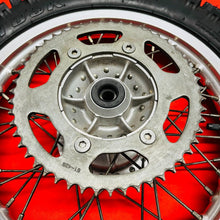 Load image into Gallery viewer, DRZ125 REAR WHEEL COMPLETE 14&quot; RIM OEM GENUINE SUZUKI DR-Z DRZ 125 (03-20)