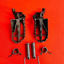 Load image into Gallery viewer, KX250F FOOT PEGS KIT SPRINGS NEW PINS GENUINE OEM KAWASAKI KX 250 F (2006-2008)