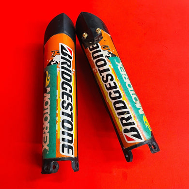 KTM250 FORK GUARDS COVERS PLASTICS GENUINE OEM KTM 250 SXF XC-F XC F W (2007-10)