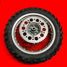 Load image into Gallery viewer, KTM65 REAR WHEEL COMPLETE 12&quot; RIM TIRE OEM GENUINE KTM 65 SX 2003-2008