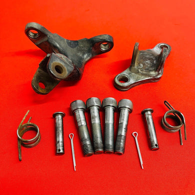 CRF150F FOOT PEG MOUNTS BRACKETS BOLTS GENUINE OEM HONDA CRF 150 F (2003-2009)
