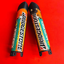 Load image into Gallery viewer, KTM250 FORK GUARDS COVERS PLASTICS GENUINE OEM KTM 250 SXF XC-F XC F W (2007-10)