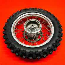 Load image into Gallery viewer, DRZ125 REAR WHEEL COMPLETE 14&quot; RIM OEM GENUINE SUZUKI DR-Z DRZ 125 (03-20)
