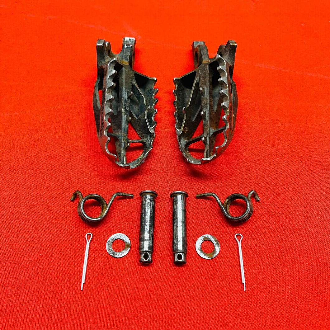 CRF250R FOOT PEGS KIT NEW PINS GENUINE OEM HONDA CRF 250 R (2004-2008)