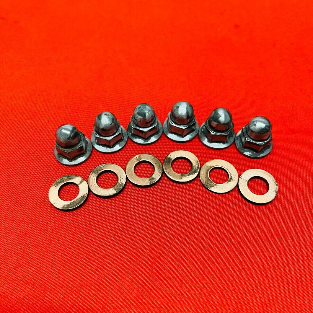 YZ250 CYLINDER HEAD NUTS CASTLE NUTS GENUINE OEM YAMAHA YZ 250 (99-24)